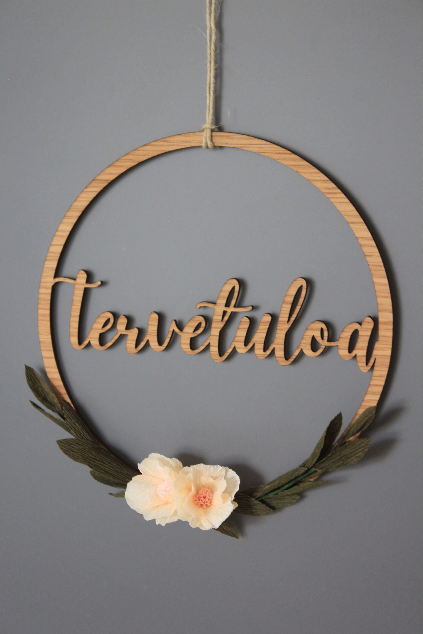 Tervetuloa- kyltti