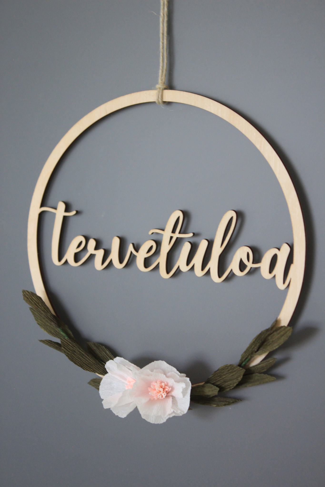 Tervetuloa- kyltti